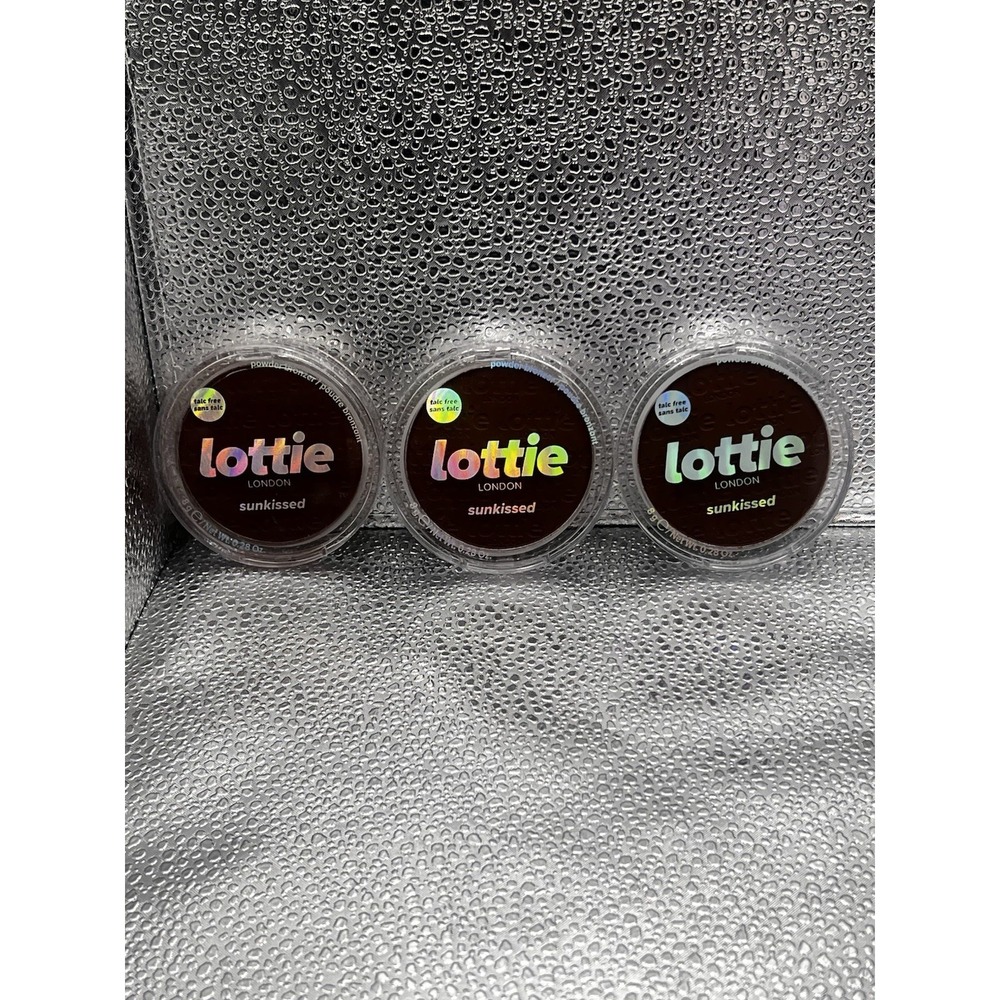 (3) Lottie Sunkissed Powder Bronzer Sealed 0.28 oz Each SUNGLOW
